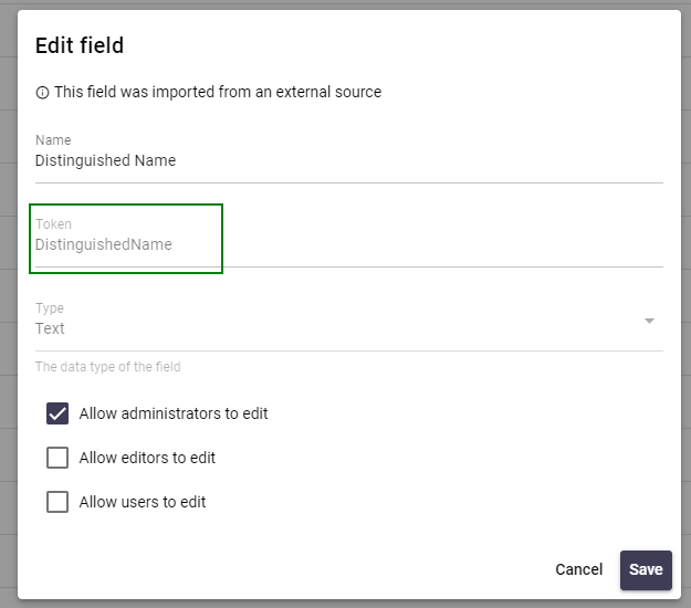 Editing the Custom Fields registry value
